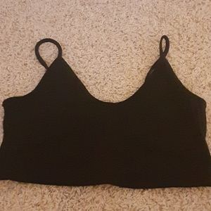 Black crop top